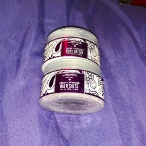 Lotion and bath salt